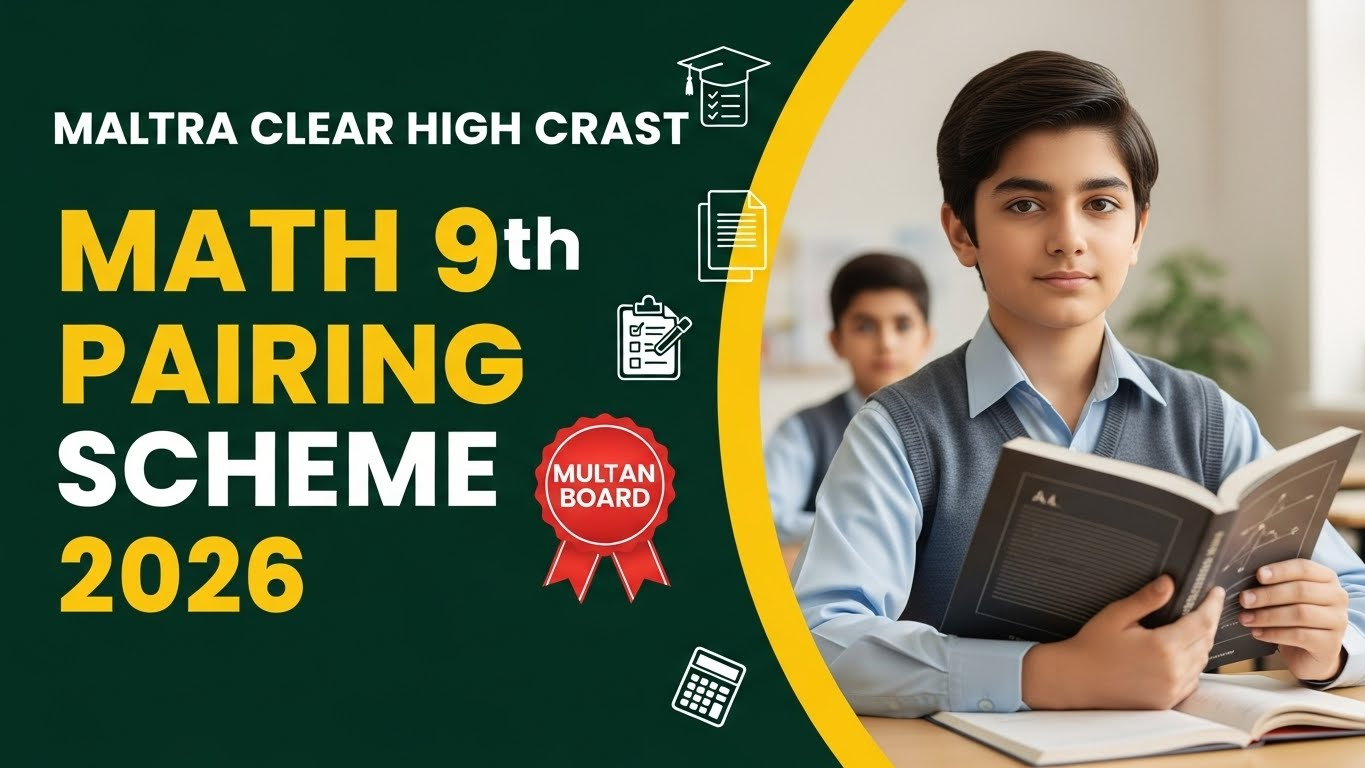 Mathematics 9th Class Pairing Scheme 2026