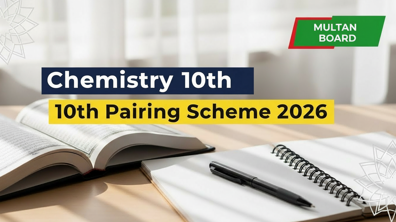 Chemistry 10th Class Pairing Scheme 2026 Multan Board