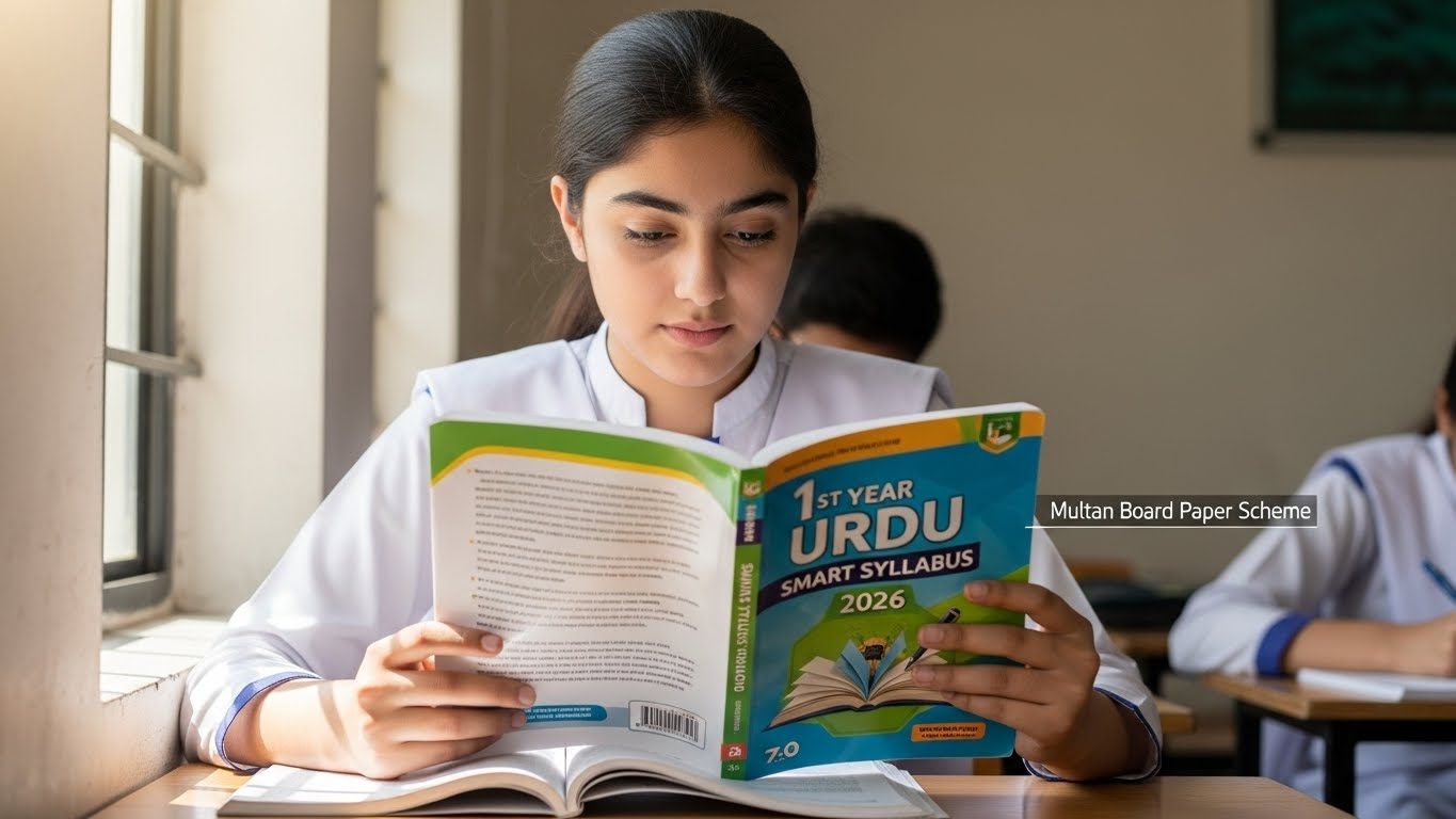 1st Year Urdu Smart Syllabus 2026 Multan Board