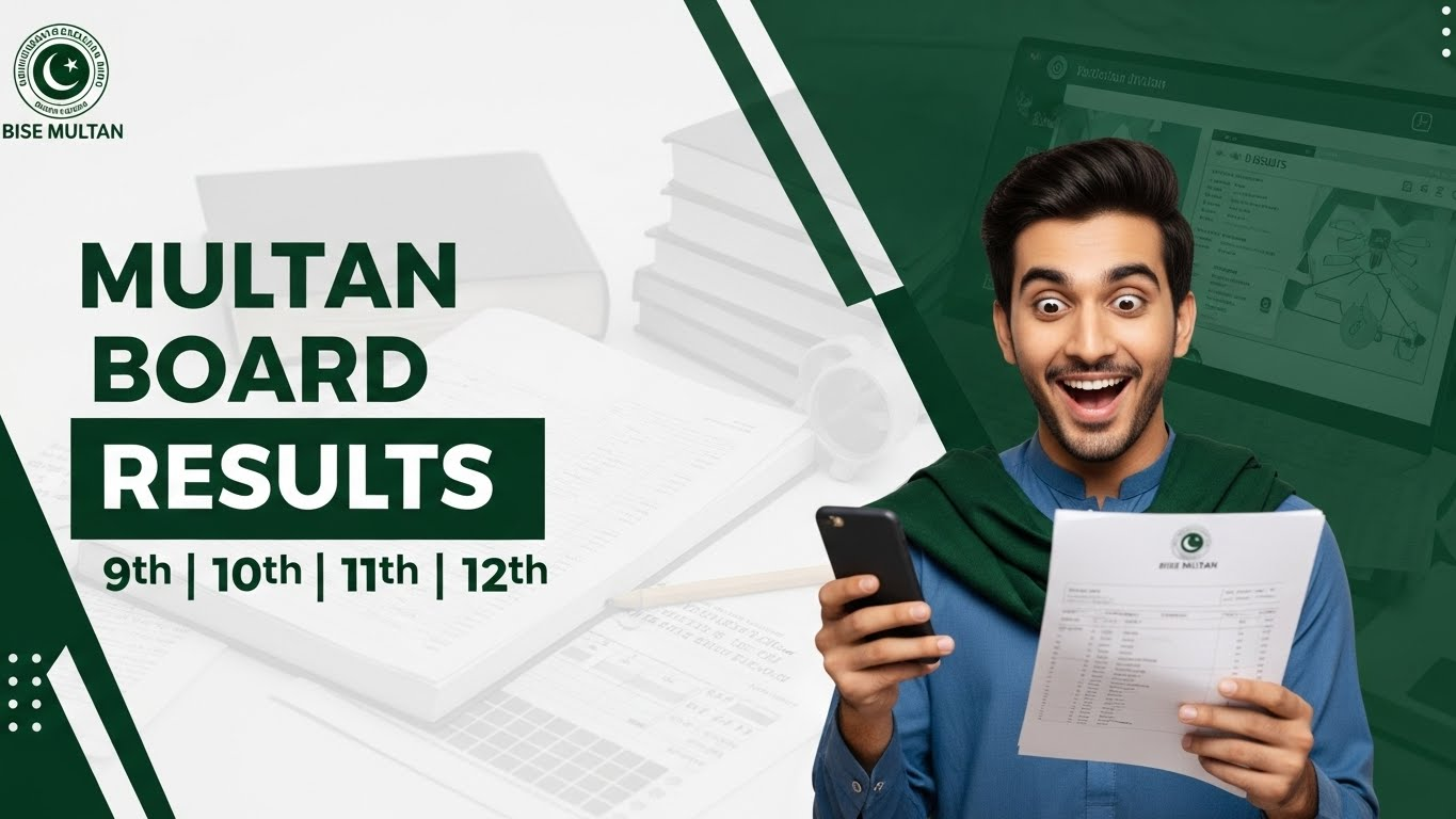 Know Your Results: 9th, 10th, 11th & 12th Class Multan Board